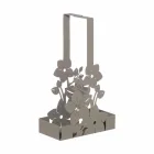Cestello Portabicchieri Floreale di Design Moderno in Ferro Made Italy – Marken Viadurini