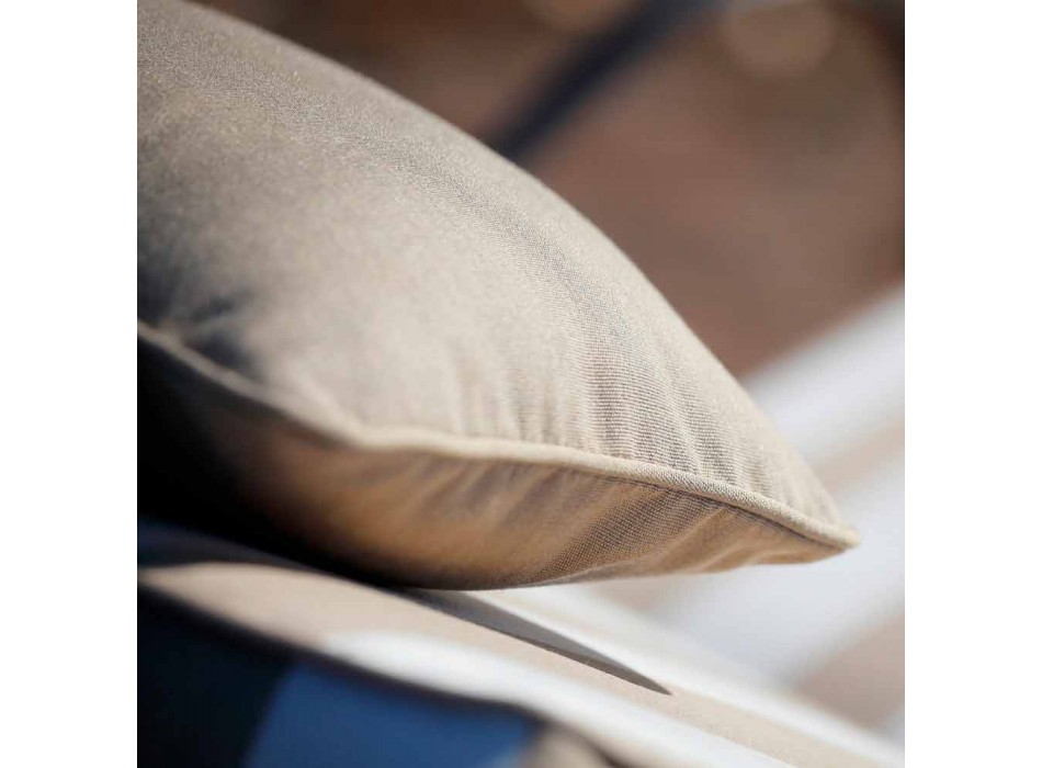 Chaise Longue da Esterno in Ferro e Tessuto Artigianale Made in Italy - Relax