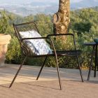Chaise Longue da Giardino in Metallo Colorato Realizzata in Italia - Vikas Viadurini