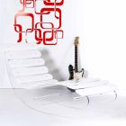 Chaise longue di design in plexiglass trasparente Josue made in Italy Viadurini