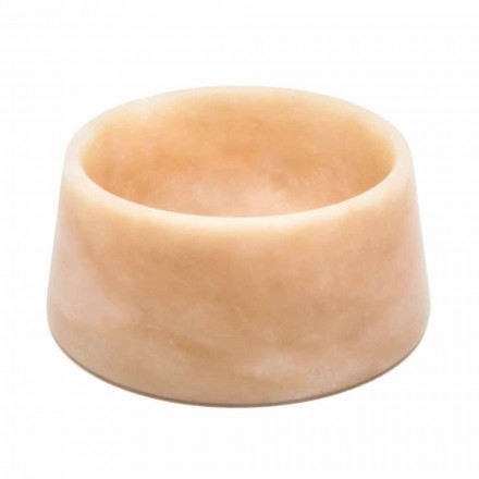 Ciotola Cani e Gatti Moderna in Marmo Rosa Portogallo o Verde Guatemala - Catt Viadurini