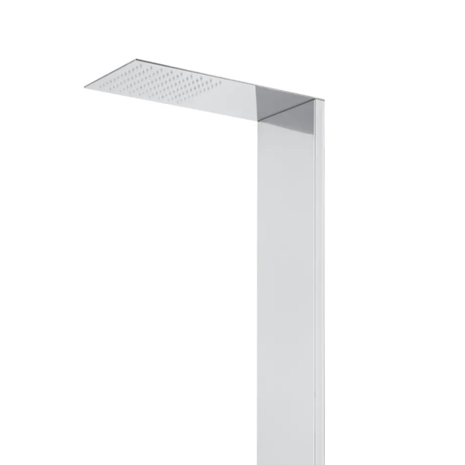 Colonna Doccia in Acciaio con Soffione a Pioggia Made in Italy - Sailor Viadurini