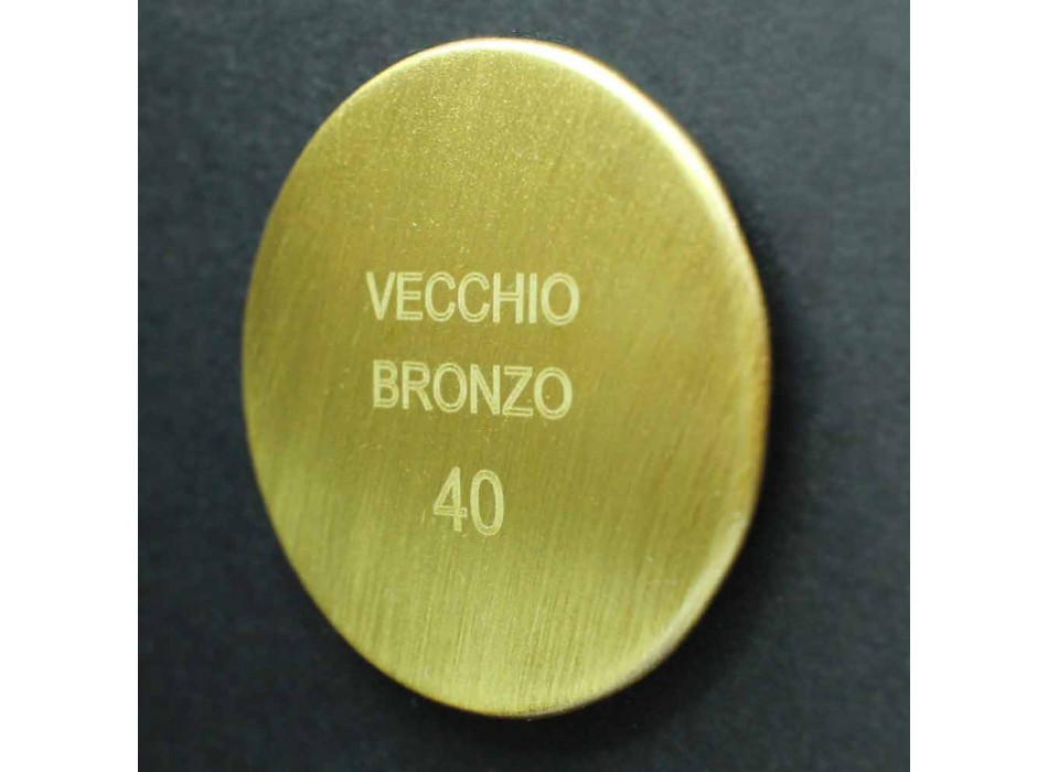 Colonna Doccia in Ottone con Soffione Rotondo in Acciaio Made in Italy - Kennedy Viadurini