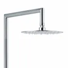 Colonna Doccia in Ottone Cromato Design Squadrato Made in Italy - Padula Viadurini