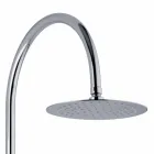 Colonna Doccia Telescopica in Ottone con Soffione Rotondo Made in Italy - Lenio Viadurini