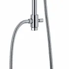 Colonna Doccia Telescopica in Ottone con Soffione Rotondo Made in Italy - Lenio Viadurini