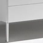 Comò con 3 Cassetti in Agglomerato Ligneo Verniciato - Gemelli Viadurini