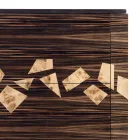 Comò in legno ebano di design 4cassetti Grilli Zarafa fatto in Italia Viadurini