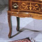 Comodino Classico in Legno di Noce con Cassetti Made in Italy - Elegant Viadurini