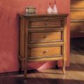 Comodino con 3 Cassetti in Legno Bassano Francia Realizzato in Italia - Hawwat