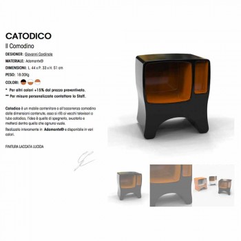 Comodino Design in Adamantx® Catodico Made in Italy