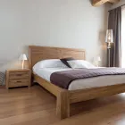 Comodino in Teak Massello con 2 Cassetti - Vovinam Viadurini