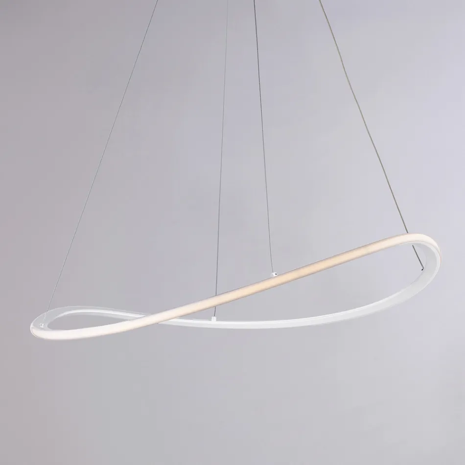 Complemento Luminoso di Design in Vetro e Metallo Made in Italy dal Look - Reticulum Viadurini