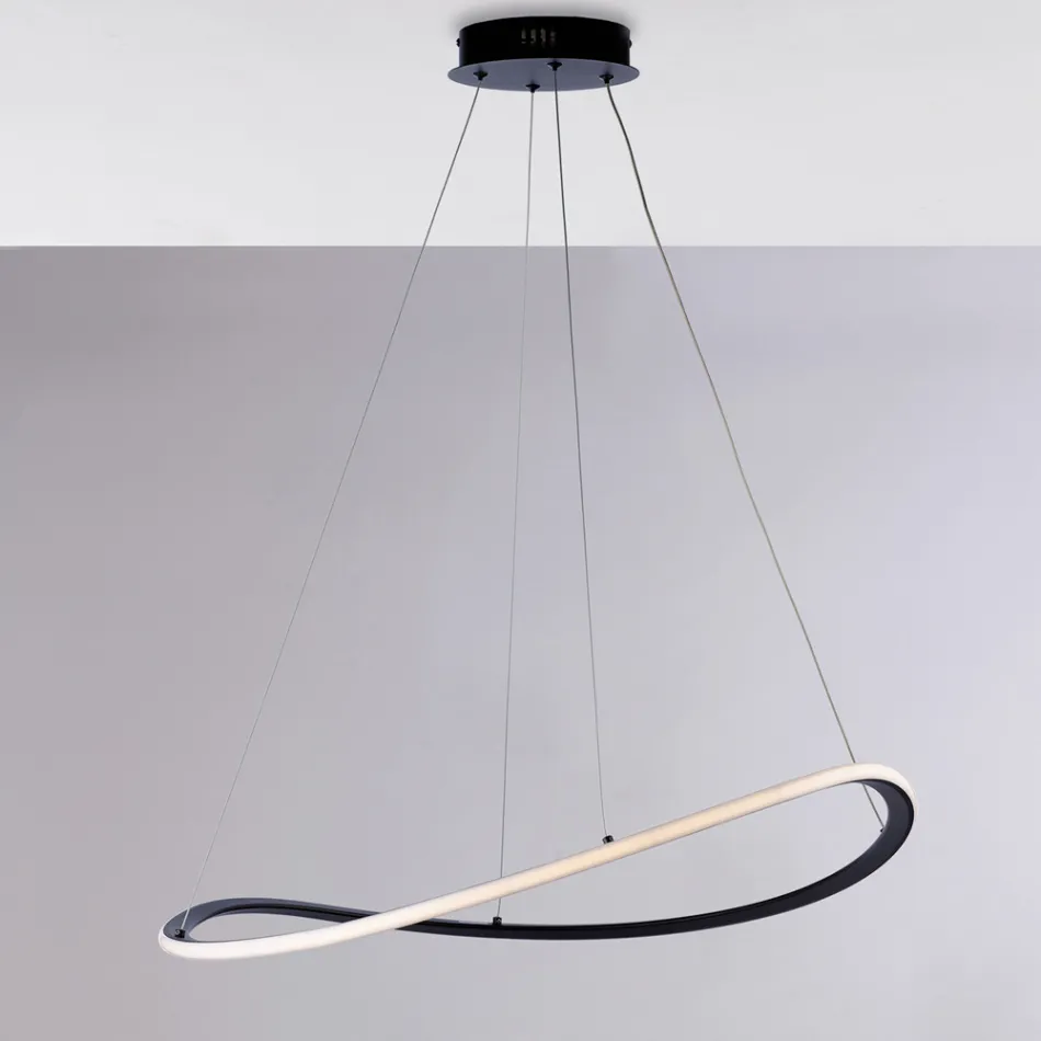 Complemento Luminoso di Design in Vetro e Metallo Made in Italy dal Look - Reticulum Viadurini