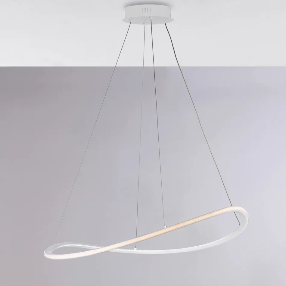 Complemento Luminoso di Design in Vetro e Metallo Made in Italy dal Look - Reticulum Viadurini