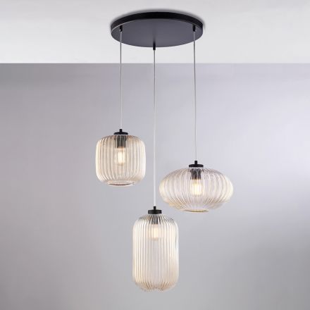 Complemento Luminoso di Design in Vetro e Metallo Made in Italy dal Look - Tucana Viadurini