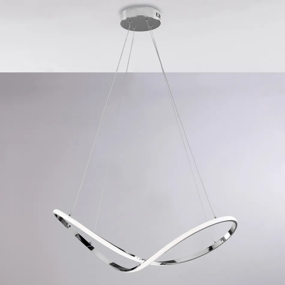 Complemento luminoso in vetro e metallo Made in Italy dal gusto elegante – Apollo Viadurini