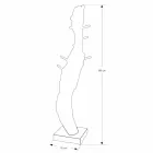 Composizione 4 Mobili Bagno in Legno di Teak e Acciaio Cromato - Beatles Viadurini