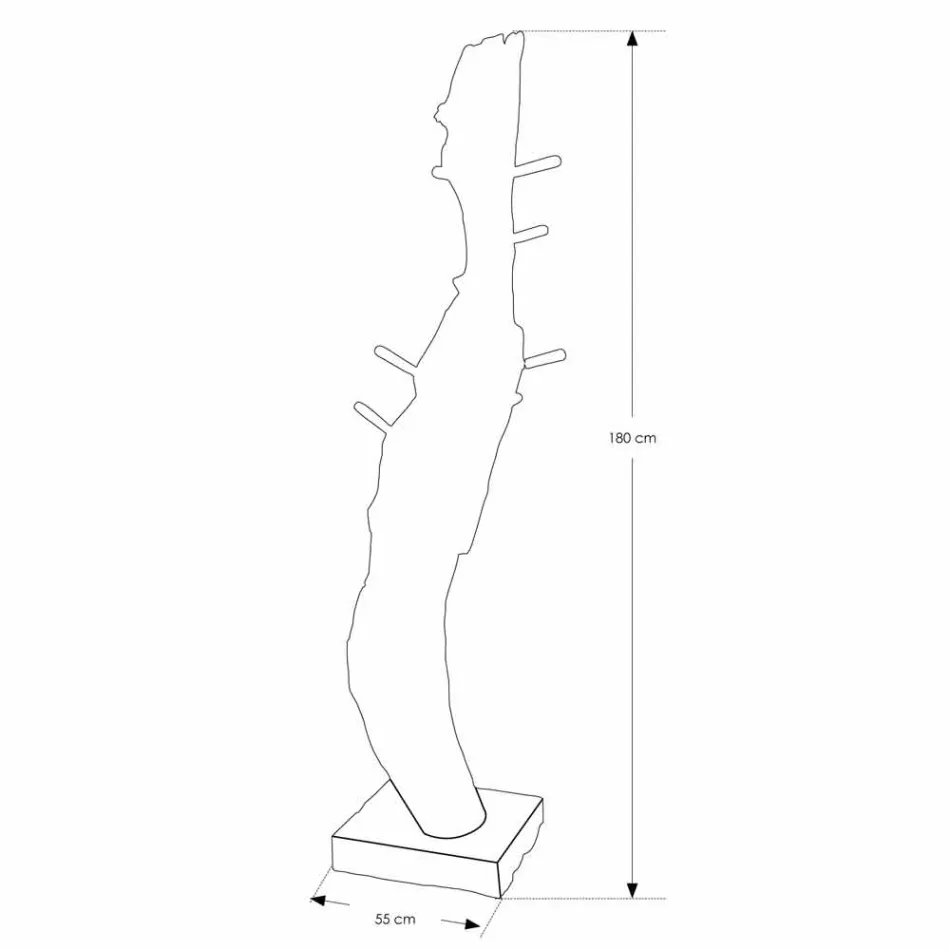 Composizione 4 Mobili Bagno in Legno di Teak e Acciaio Cromato - Beatles Viadurini