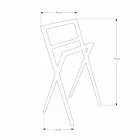 Composizione 4 Mobili Bagno in Legno di Teak e Acciaio Cromato - Beatles Viadurini