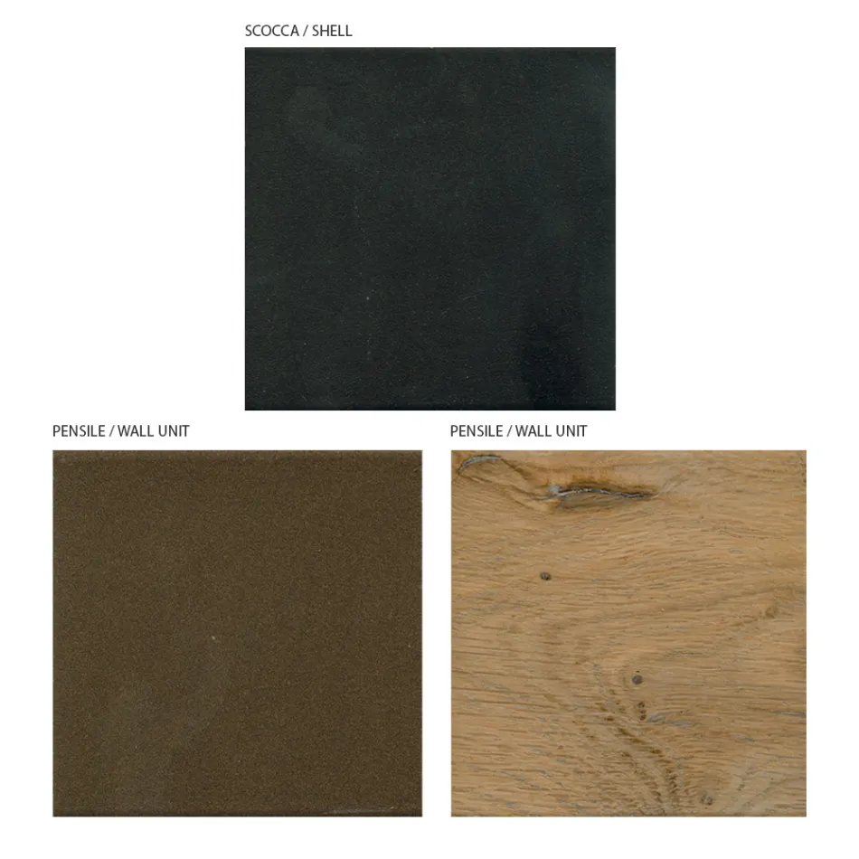 Composizione a Parete per la Zona Living di Design Moderno Made in Italy - Margit Viadurini