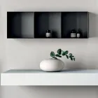 Composizione Bagno Composta da Mensola con Lavabo, Pensili e Specchio - Velaria Viadurini