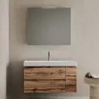 Composizione Bagno Comprensiva di Base con 2 Cassetti e 1 Anta Quercia - Titan Viadurini