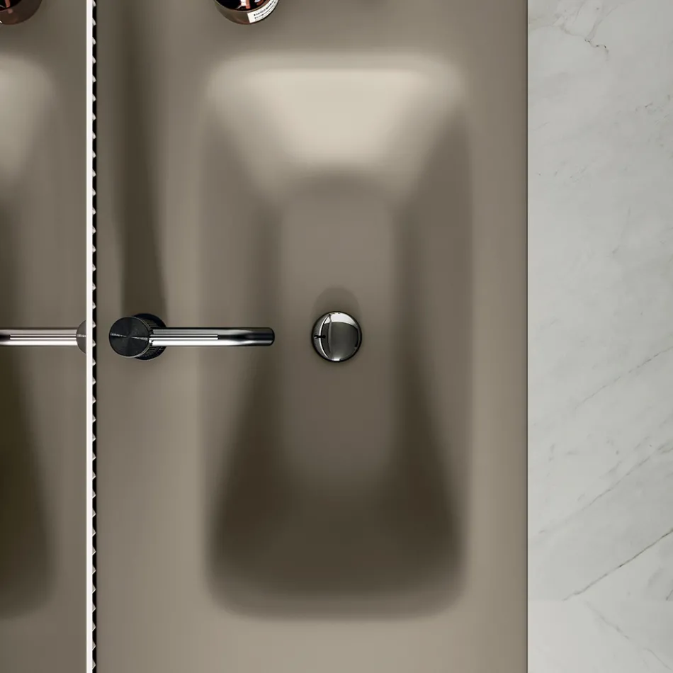 Composizione Bagno Comprensiva di Base con 2 Cassetti e 1 Anta - Titan Viadurini