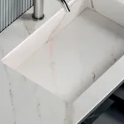 Composizione Bagno con 1 Base con 1 Cassetto e Vano a Giorno e Specchio - Titan Viadurini