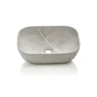 Composizione Bagno con 1 Cassetto, 2 Mensole in Quercia, Lavabo e Specchio - Titan Viadurini