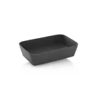 Composizione Bagno con 1 Cassetto, Lavabo in Resina Antracite e Specchio - Titan Viadurini