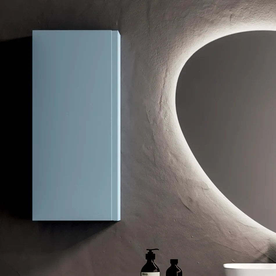 Composizione Bagno con 2 Basi con 1 Cassetto Ciascuna e Specchio - Titan Viadurini