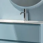 Composizione Bagno con 2 Cassetti, 1 Vano a Giorno e Specchio - Titan Viadurini