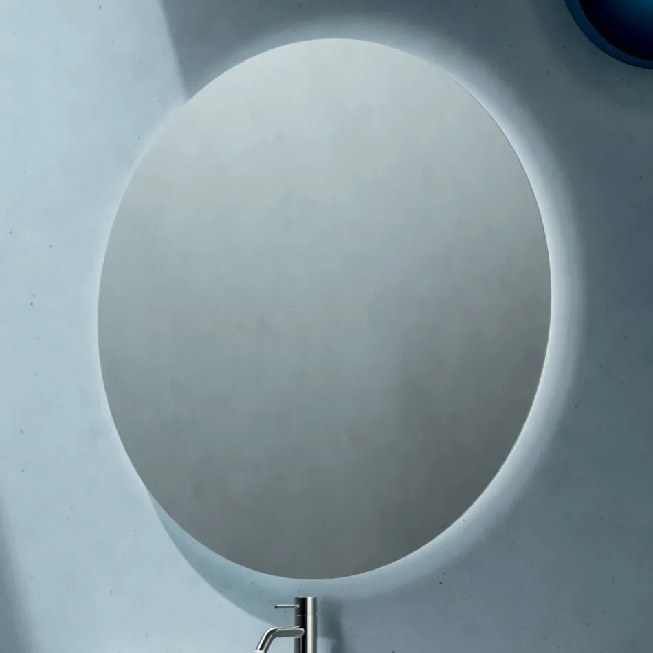 Composizione Bagno con 2 Cassetti, 1 Vano a Giorno e Specchio - Titan Viadurini