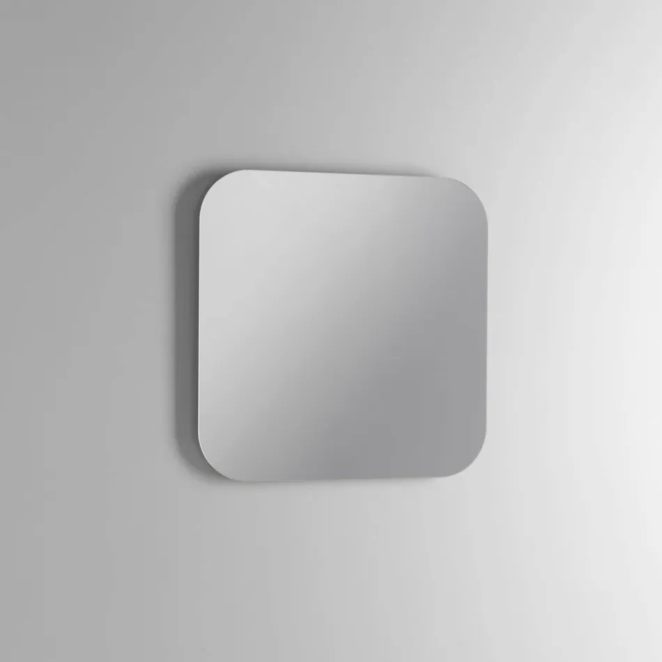 Composizione Bagno con 2 Cassetti in Quercia, Lavabo in Ceramica e Specchio - Titan Viadurini