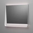 Composizione Bagno con 2 Cassetti, Lavabo Bianco, Specchio e Pensile - Elios Viadurini