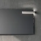 Composizione Bagno con 2 Cassetti, Lavabo in Ceramica Calacatta e Specchio - Orione Viadurini