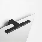 Composizione Bagno con 2 Cassetti, Lavabo in Vetro Grigio e Specchio - Elios Viadurini