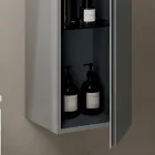 Composizione Bagno con 2 Cassetti, Pensile, Colonna e Specchio - Titan Viadurini