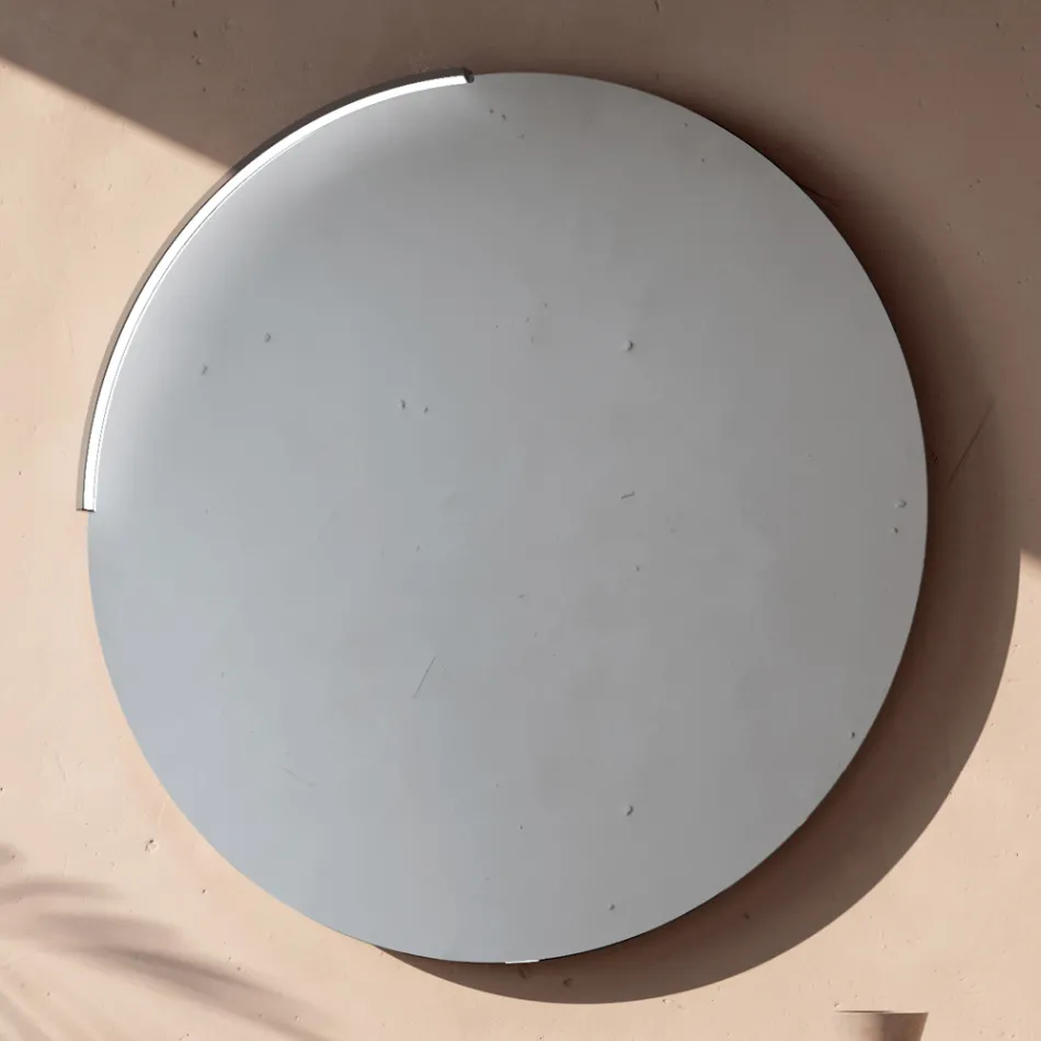 Composizione Bagno con 4 Cassetti, Lavabo in Ceramica Nero e Specchio - Elios Viadurini