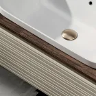 Composizione Bagno con 4 Cassetti, Lavabo, Specchio e Vani a Giorno - Elios Viadurini