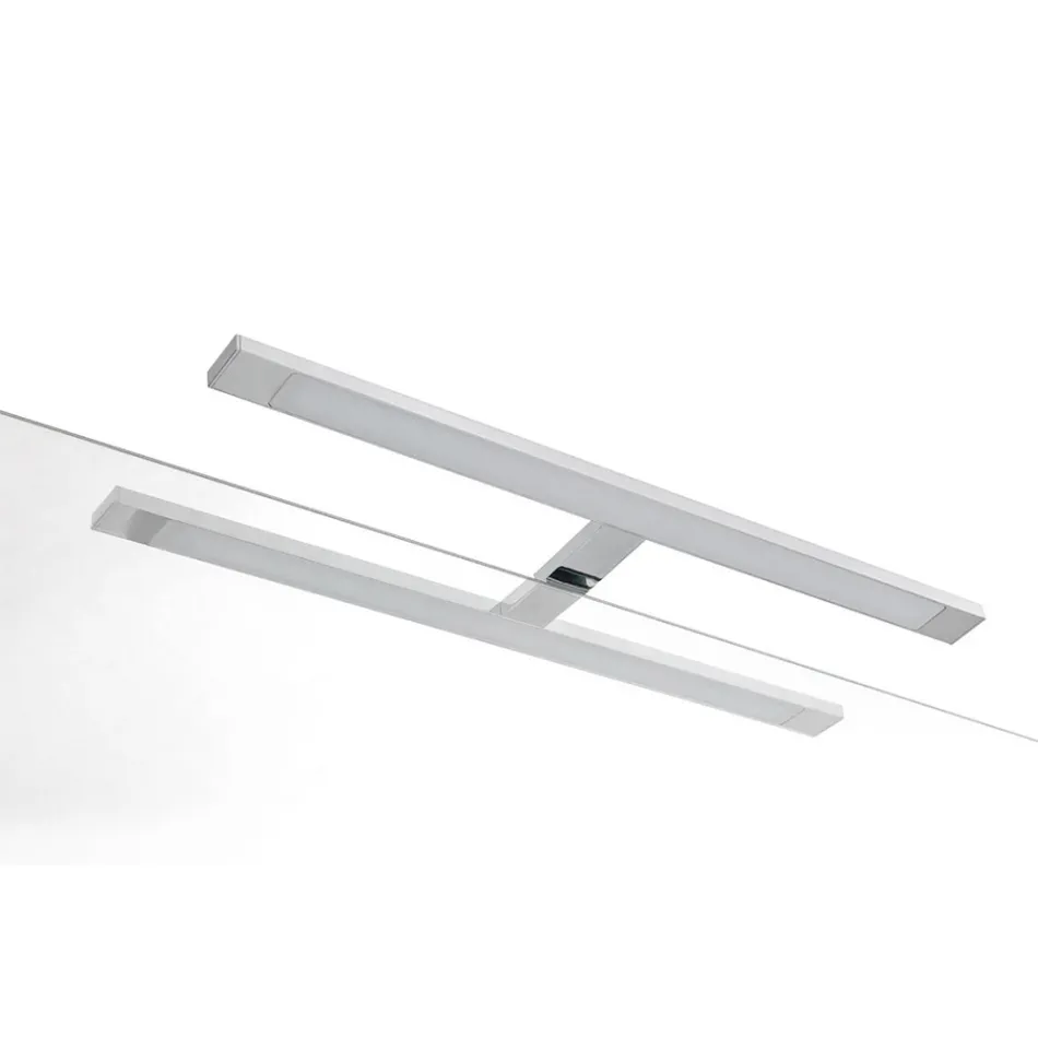 Composizione Bagno con 4 Cassetti, Lavabo, Specchio e Vani a Giorno - Elios Viadurini