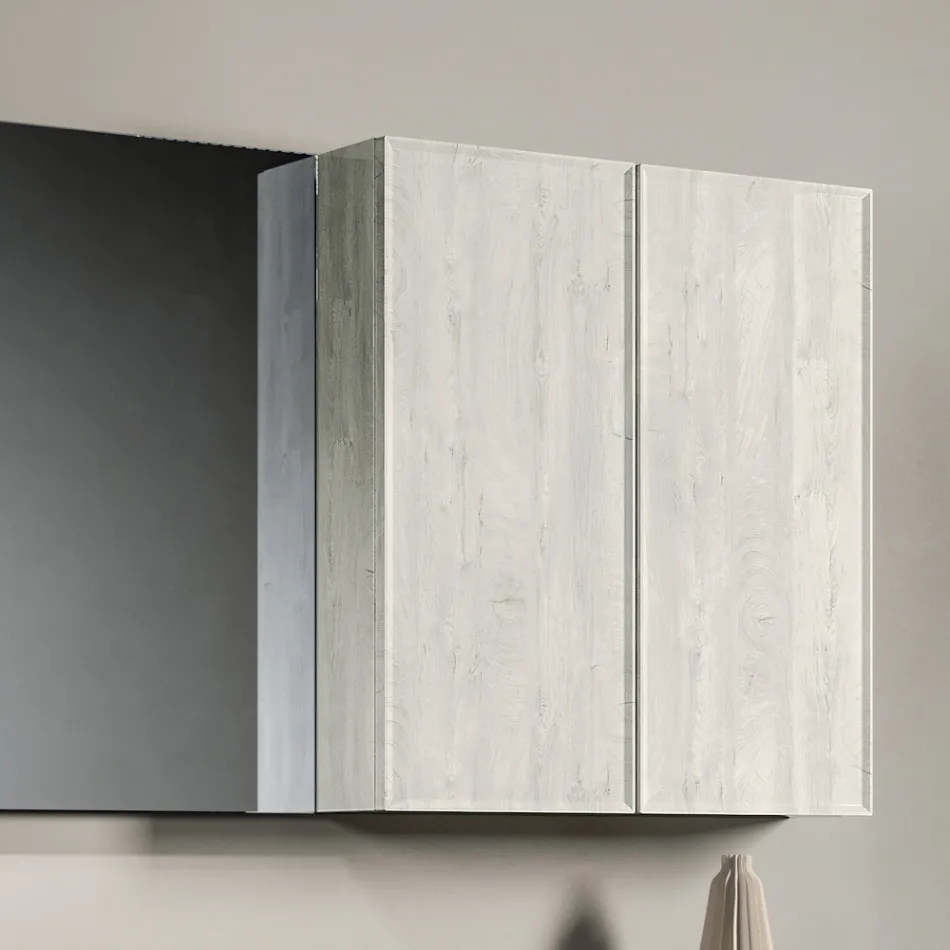 Composizione Bagno con Cassetti, Lavabo, Specchio e Pensile - Orione Viadurini