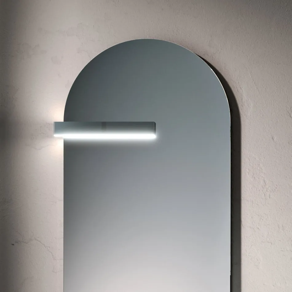 Composizione Bagno con Cassetto, Lavabo, Specchio, Pensile e Mensola - Elios Viadurini