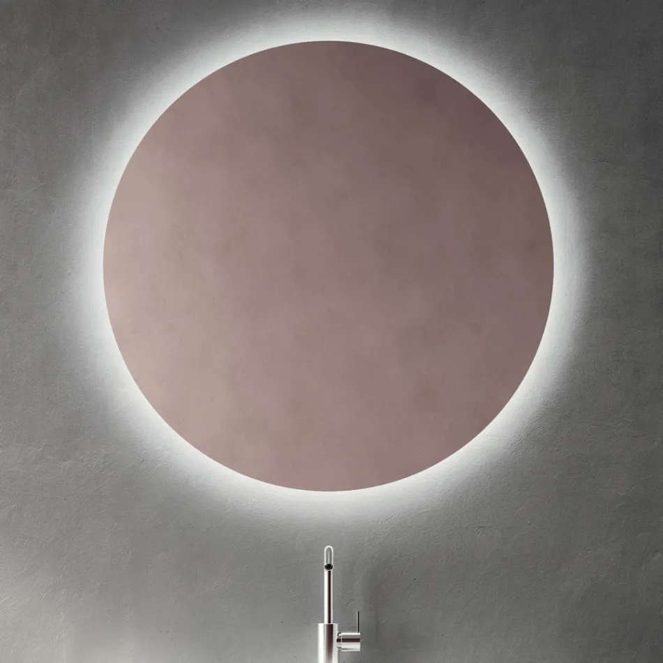 Composizione Bagno con Cassetto Rosa Cipria e Lavabo Calacatta - Elios Viadurini