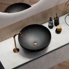 Composizione Bagno con Lavabo, Base Sospesa e Specchio Made in Italy - Dream Viadurini