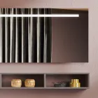 Composizione Bagno con Specchio e Lampada, Base Antigraffio Made in Italy - Dream Viadurini