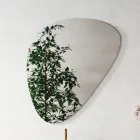 Composizione Bagno con Specchio Moderno e Lavabo Consolle Made in Italy - Palom Viadurini