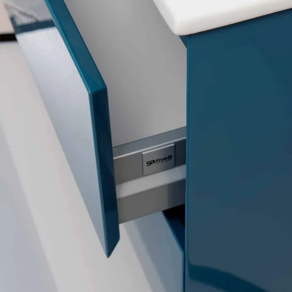 Composizione Bagno Sospesa in Mdf Laccato Made in Italy – Becky Viadurini