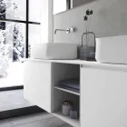 Composizione da Bagno dal Design Moderno a Sospensione Made in Italy - Callisi14 Viadurini